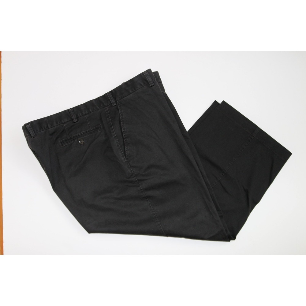 Hiltl‎ Trousers Mens Black Excellent Stretch Cotton 44x24 Chinos